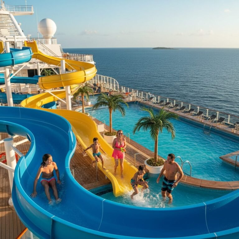 Cruise ship spa with ocean view