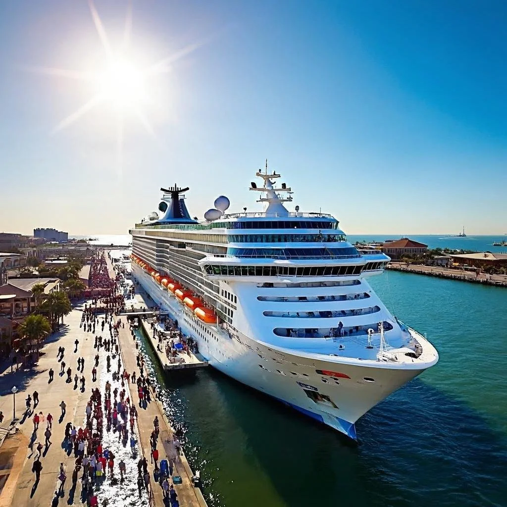 Carnival Tropicale cruise ship at Galveston